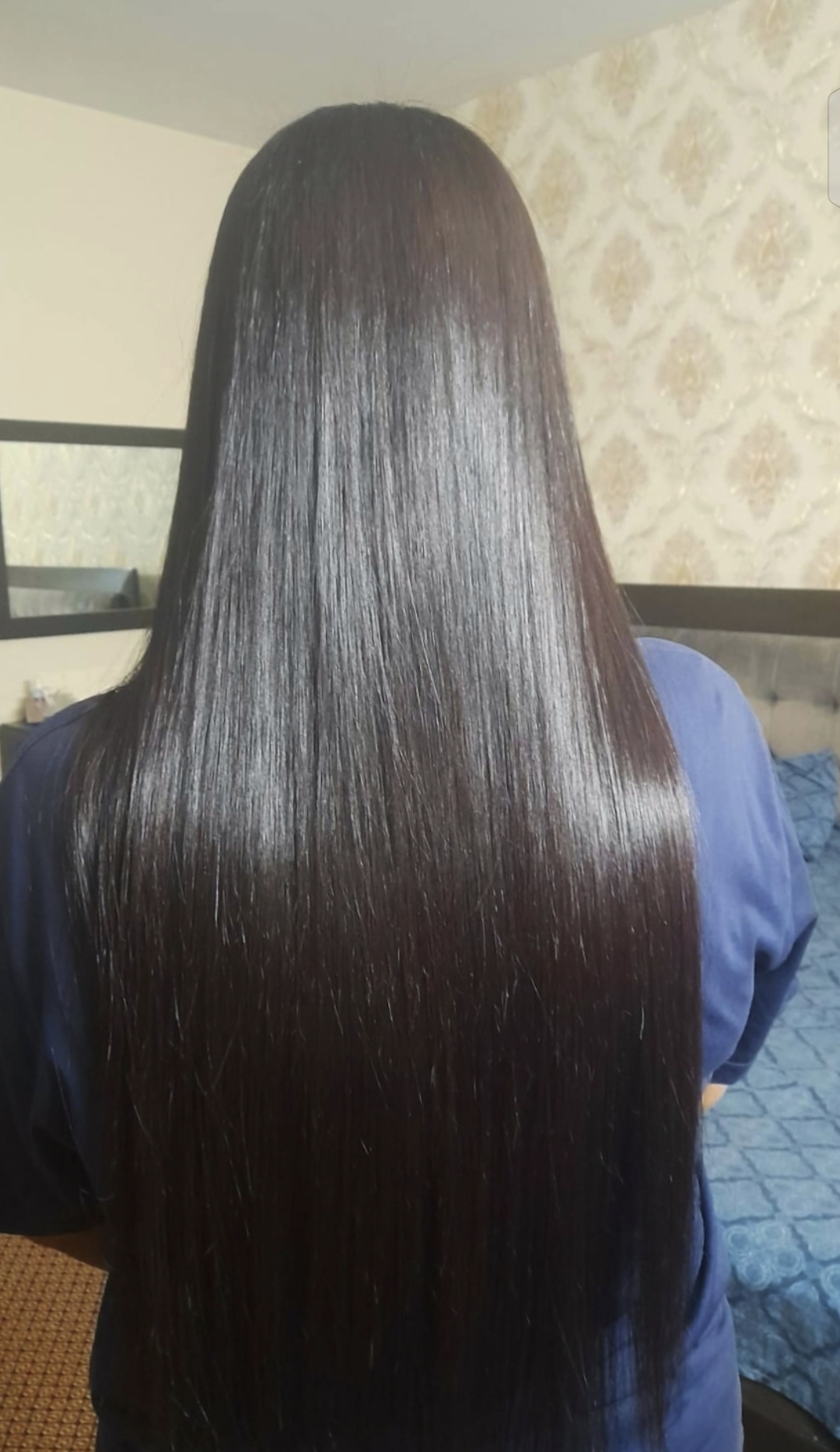 After hair treatment at Raheelas Beauty Studio