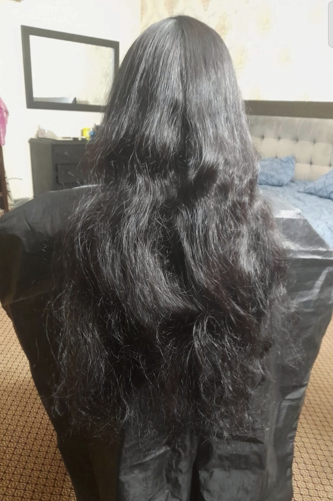 Before hair treatment at Raheelas Beauty Studio